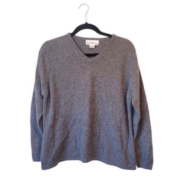 Croft & Barrow Dark Grey 100% Cashmere Sweater Size L - Picture 1 of 5